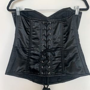 Black Lace Up Corset
